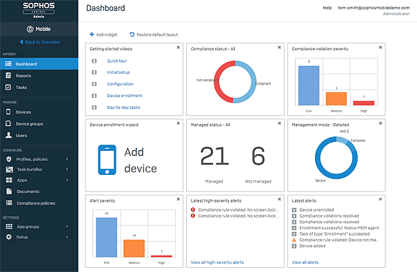 Was ist neu bei Sophos Mobile 9.0?