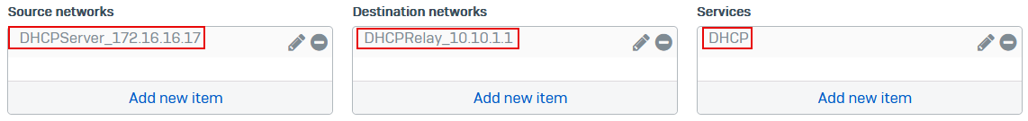 SD-WAN settings for DHCP server's reply traffic in head office.