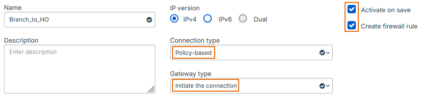 General settings.