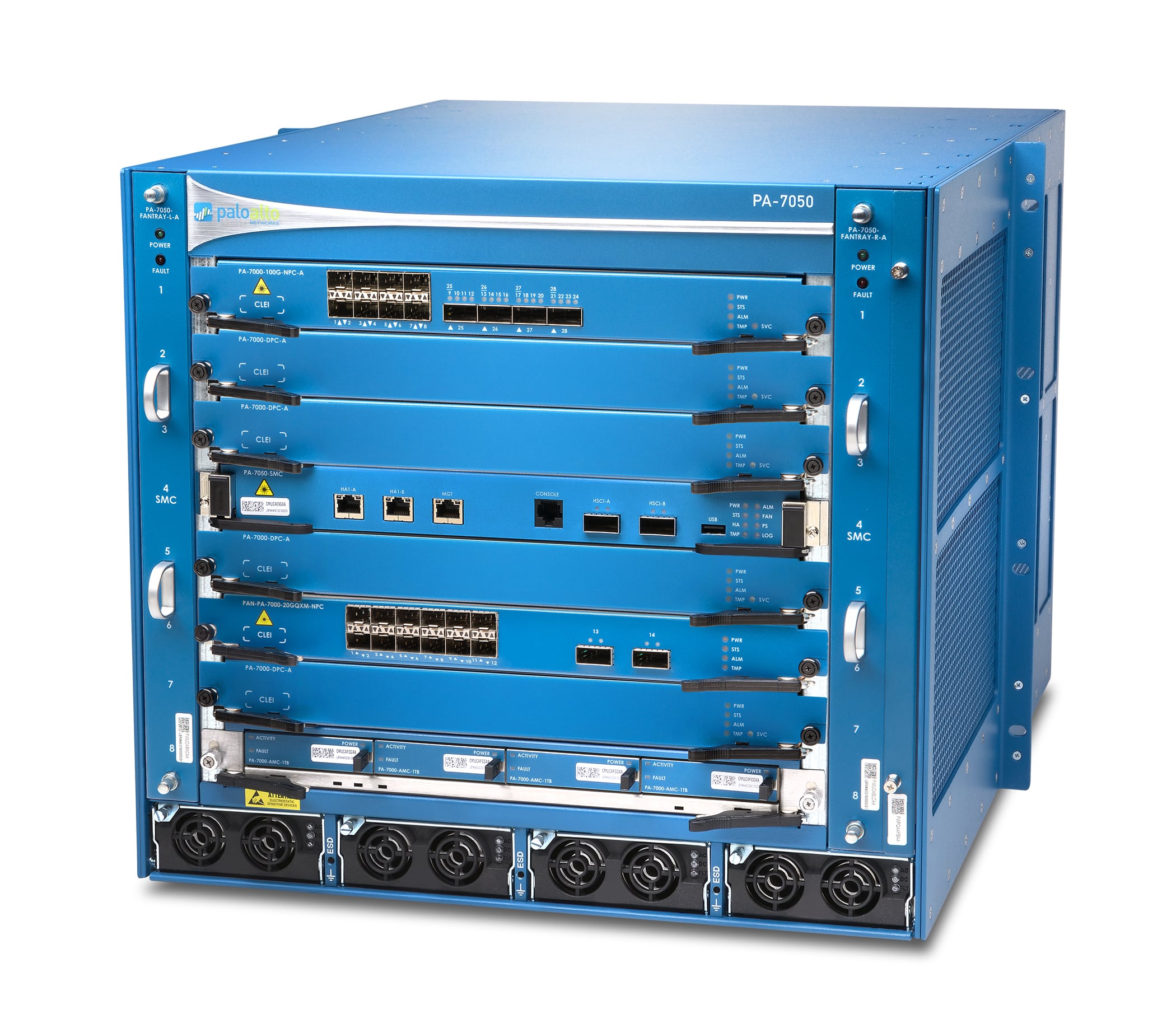 Palo Alto Networks PA-7050 Base Chassis Bundle 9HE incl. System Cards, 4x AC