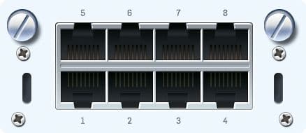Sophos 8x GbE TX Portmodul für SG/XG/UTM 5xx/6xx (Kupfer)