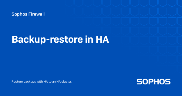 HABackupRestore