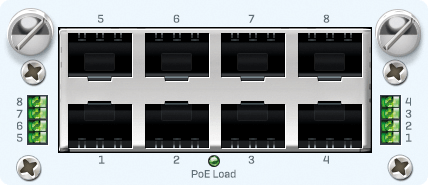 Sophos 8 Port GbE PoE FleXi Port Modul + Power Supply Kit for SG/XG 210 Rev.3 & 230/3xx/4xx Rev.2