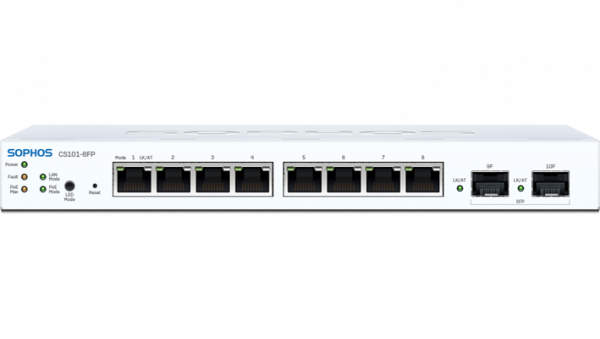 CS101-8FP Sophos Switch - 8 Ports mit Full PoE - EU-Netzkabel